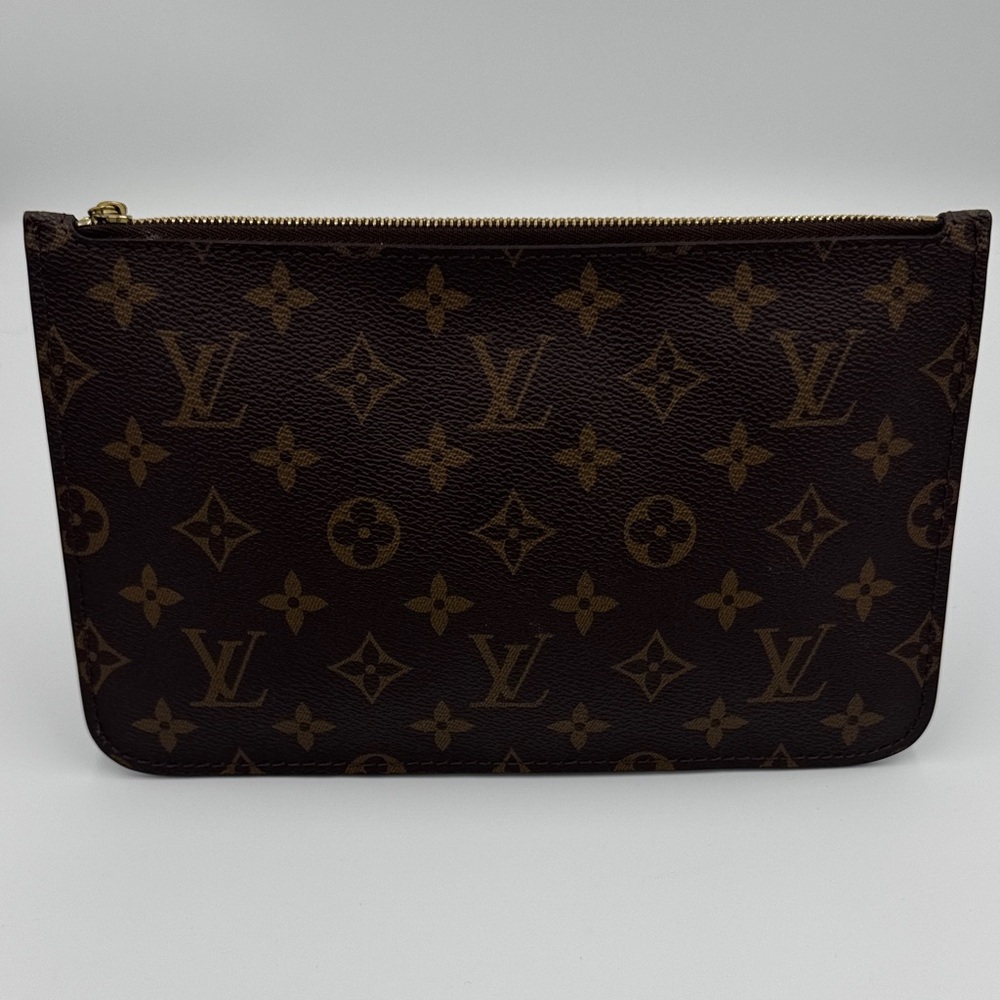 Louis Vuitton Brown Monogram Neverfull Pouch